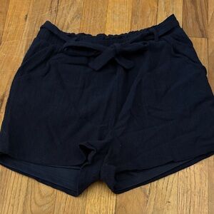 Sky and Sparrow Navy High Waist Shorts